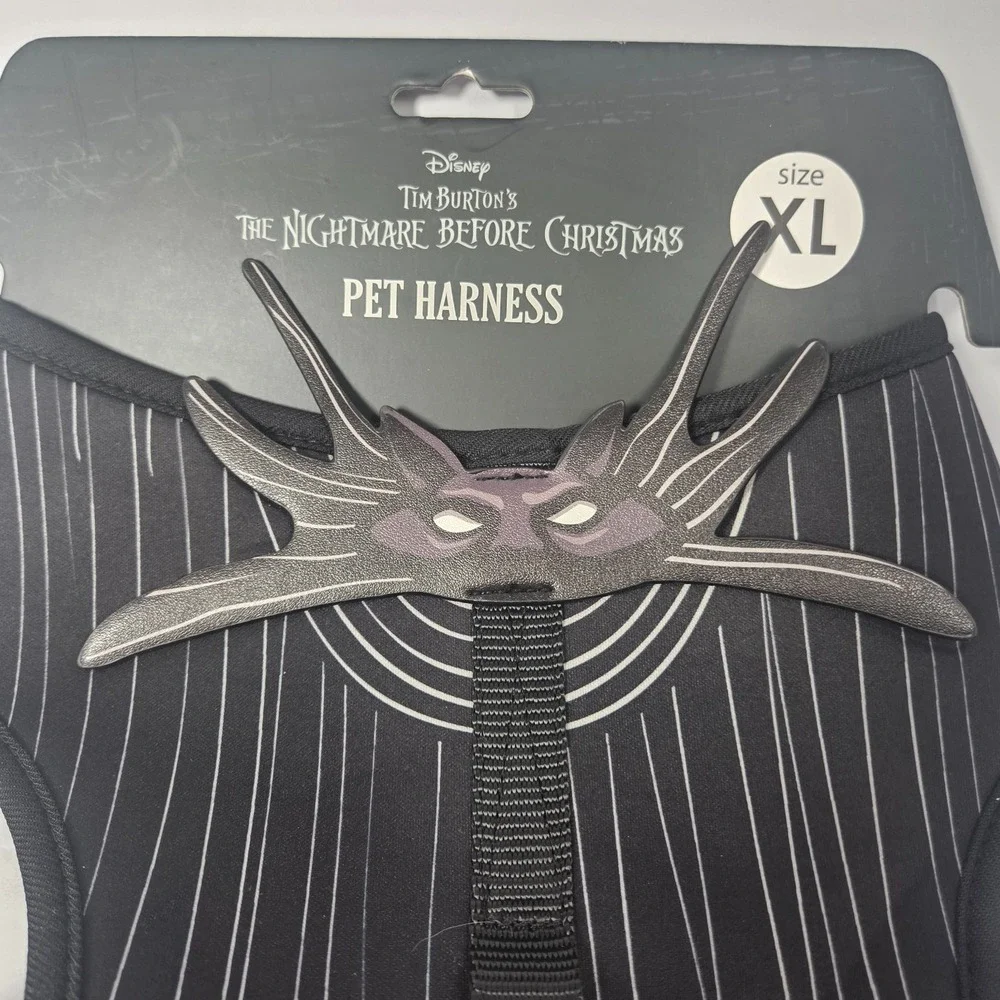 Disney Pet Harness Dog XL Black New Nightmare Before Christmas Jack Skellington